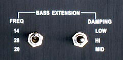 bass extension controls
