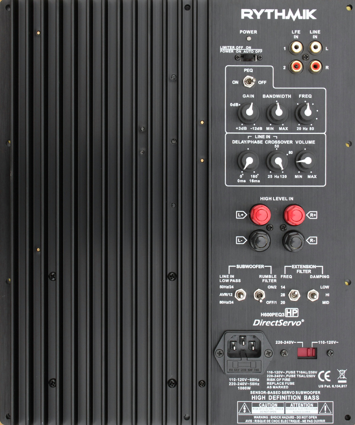Rythmik Audio Subwoofer plate amplifiers
